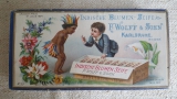 antike & lithografierte Seifenschachtel*Soap box : Indische Blumenseife von F. Wolff & Sohn Karlsruhe aus der Zeit um 1911 / 1912 ... feinste Boudoir